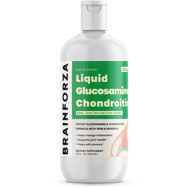 Brain Forza Liquid Glucosamine Chondroitin MSM minerals 32oz