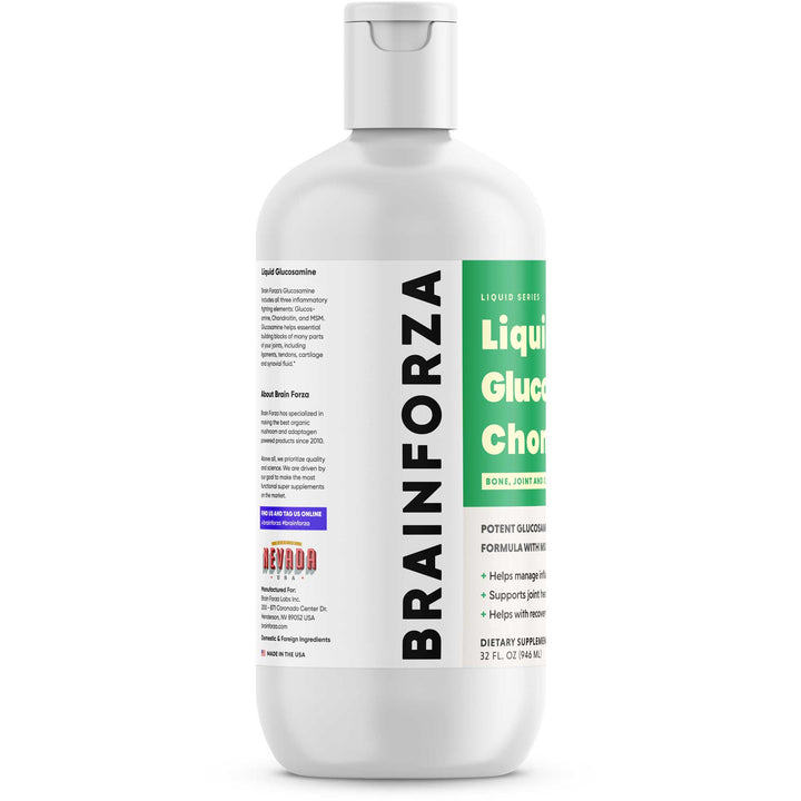 Brain Forza Liquid Glucosamine Chondroitin MSM minerals 32oz