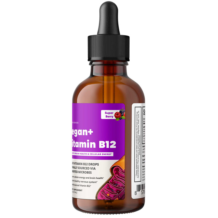 Brain Forza Liquid Drops Vegan Vitamin B12 Natural Methylcobalamin 2oz