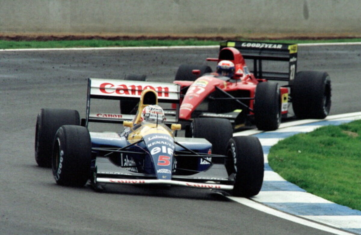 Mansell (Williams) e Prost (Ferrari)