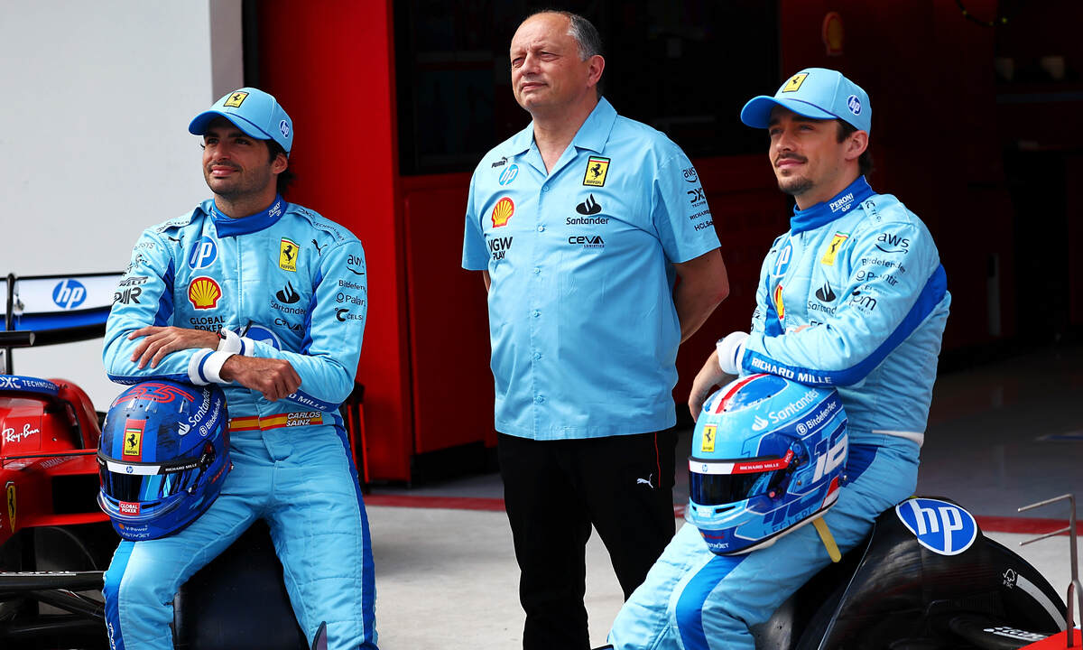 Frederic Vassuer, Charles Leclerc e Carlos Sainz