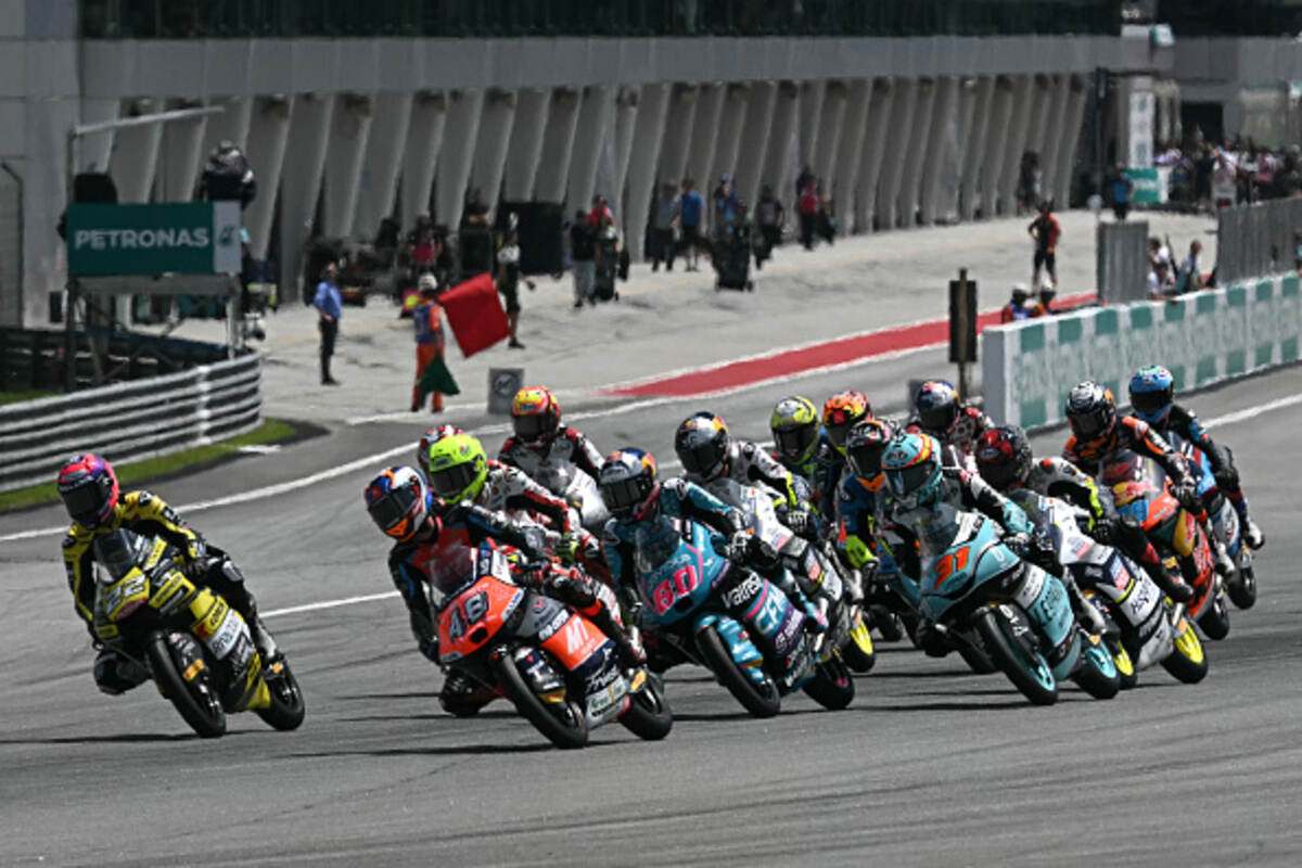 Partenza GP Malesia Moto3 2024