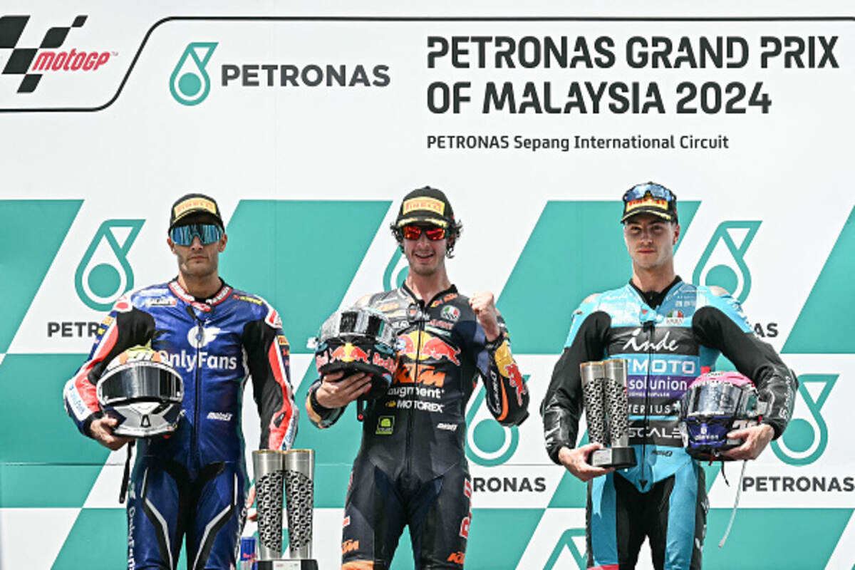 Podio Moto2 Malesia 2024