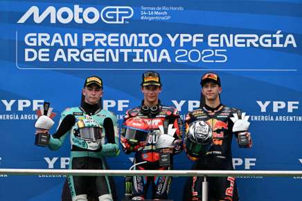 Podio Moto3 Argentina 2025