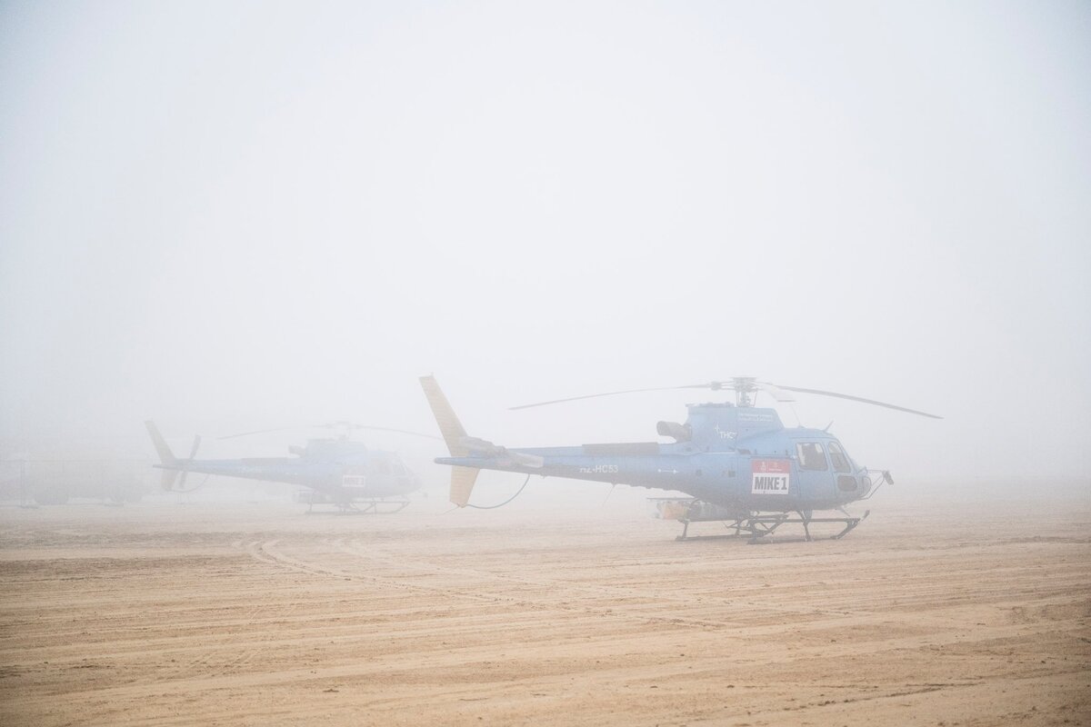 Nebbia alla Dakar 2025