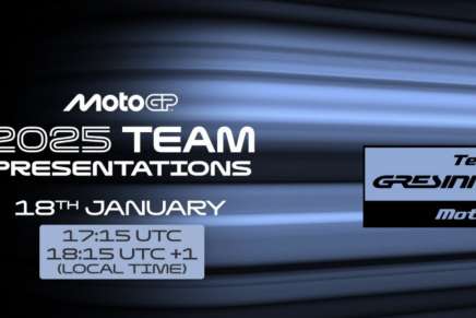 Il logo della presentazione del team Gresini