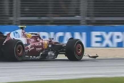 Hamilton ala danneggiata al GP Australia