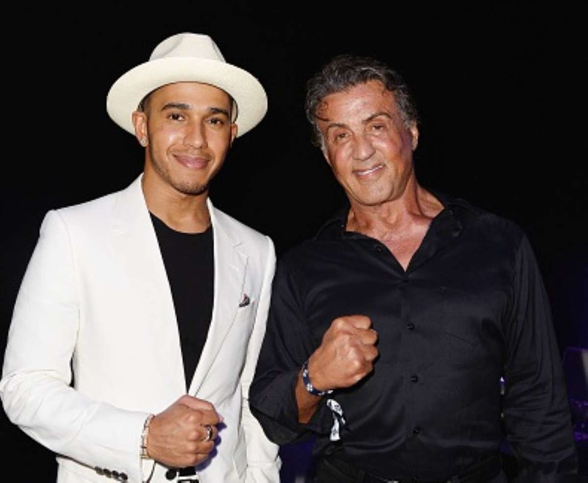 Lewis Hamilton e Sylvester Stallone