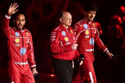Hamilton, Leclerc e Vasseur
