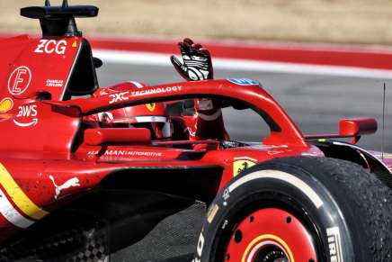 Leclerc (Ferrari) negli Stati Uniti