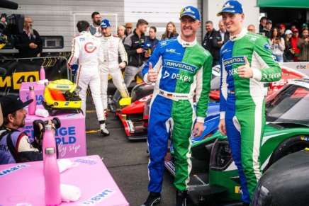 Ralf Schumacher con il figlio David al Nurburgring