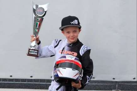 Robin Raikkonen terzo nei kart a Franciacorta