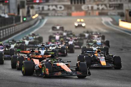 La partenza del GP di Abu Dhabi