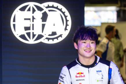 Tsunoda a Melbourne dopo le qualifiche