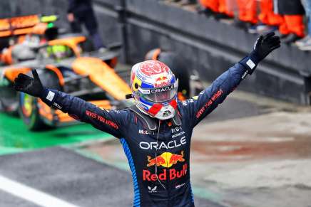 Verstappen (Red Bull) in Brasile