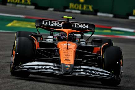 Lando Norris a Singapore