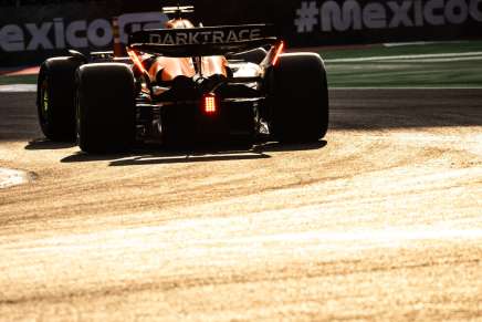 Lando Norris nelle FP2 di Città del Messico