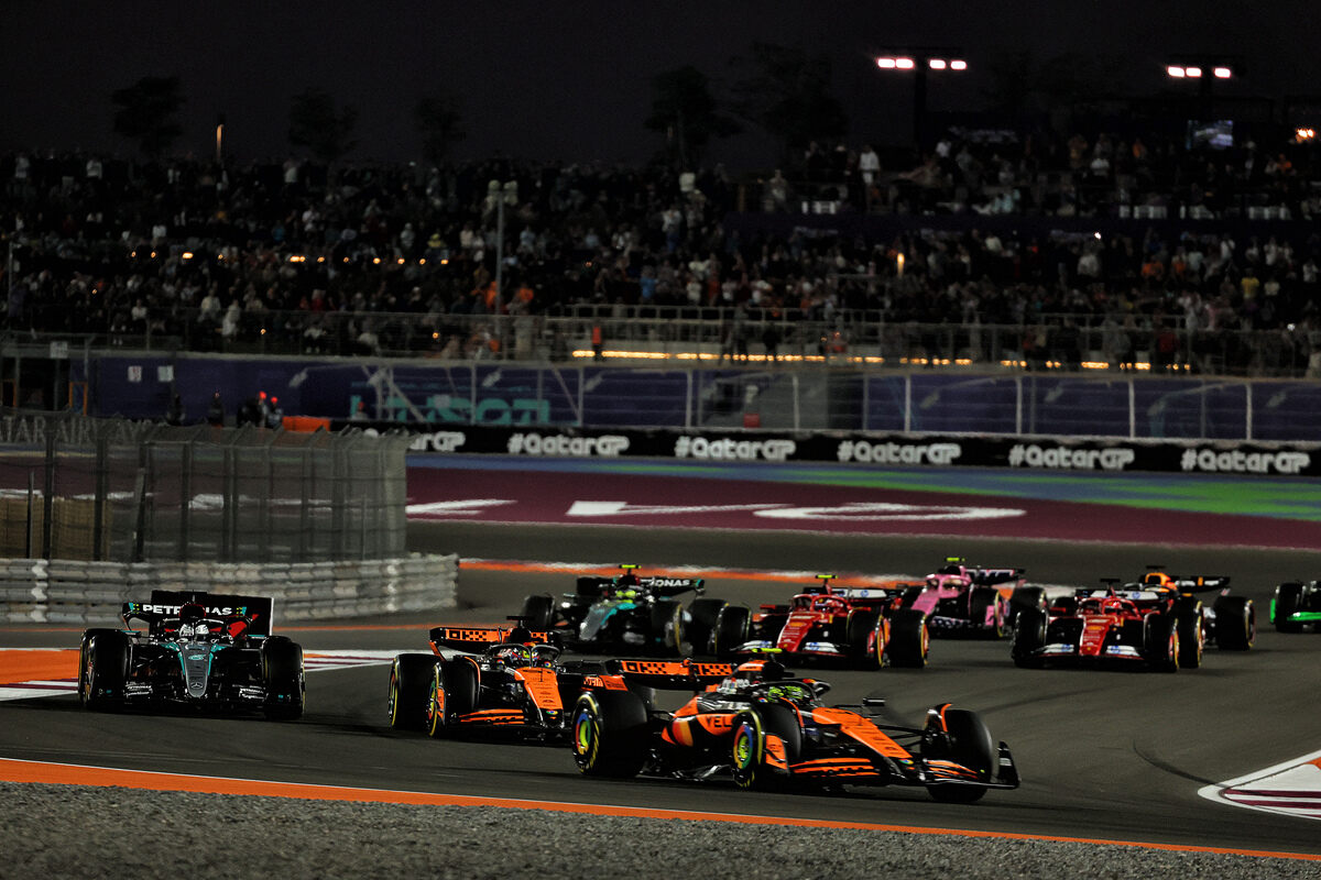 La partenza della Sprint Race F1 in Qatar