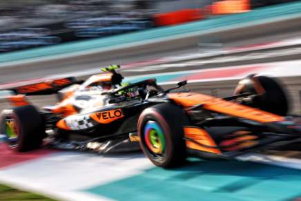 Lando Norris sulla pista di Abu Dhabi